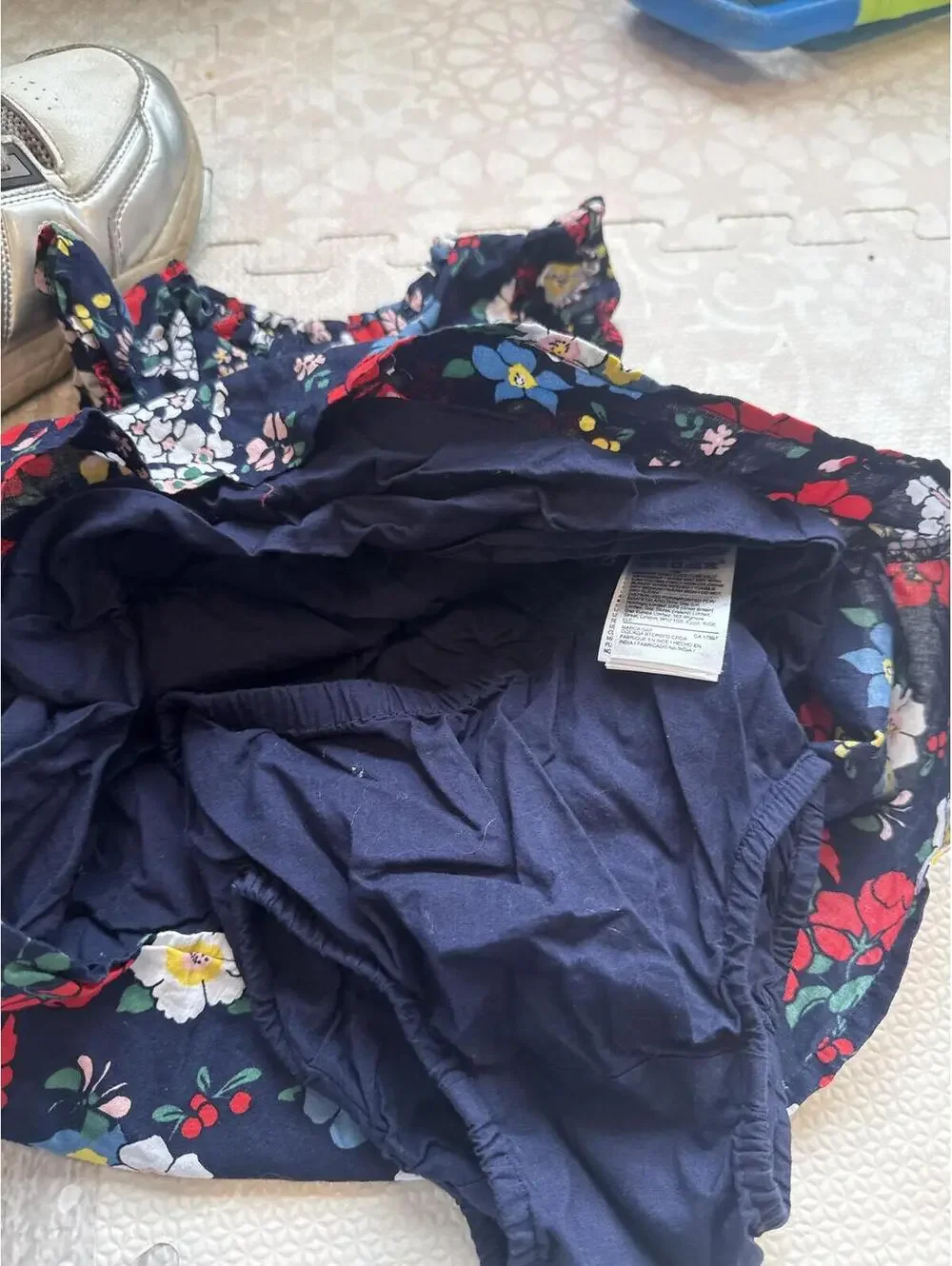 Baby GAP Floral Dress with Attached Bloomers 6-12 Months